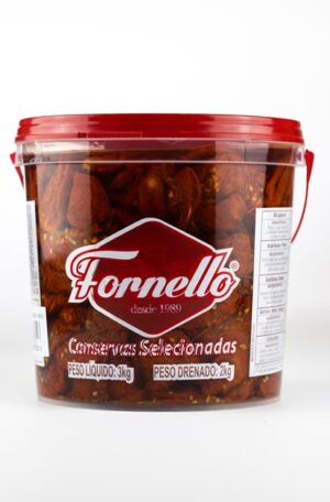 Tomate seco balde 2 kg - caixa com 4 unidades. Preço unitário R$ 65,95