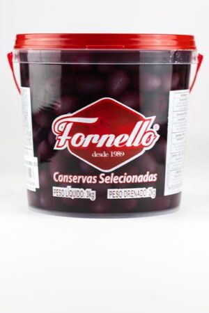 Azeitona preta azapa média com caroço balde 2 kg